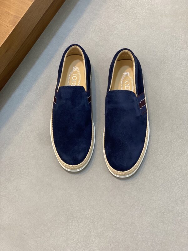 Tod's New Men's Suede Leather One Foot Casual Shoes - Image 2