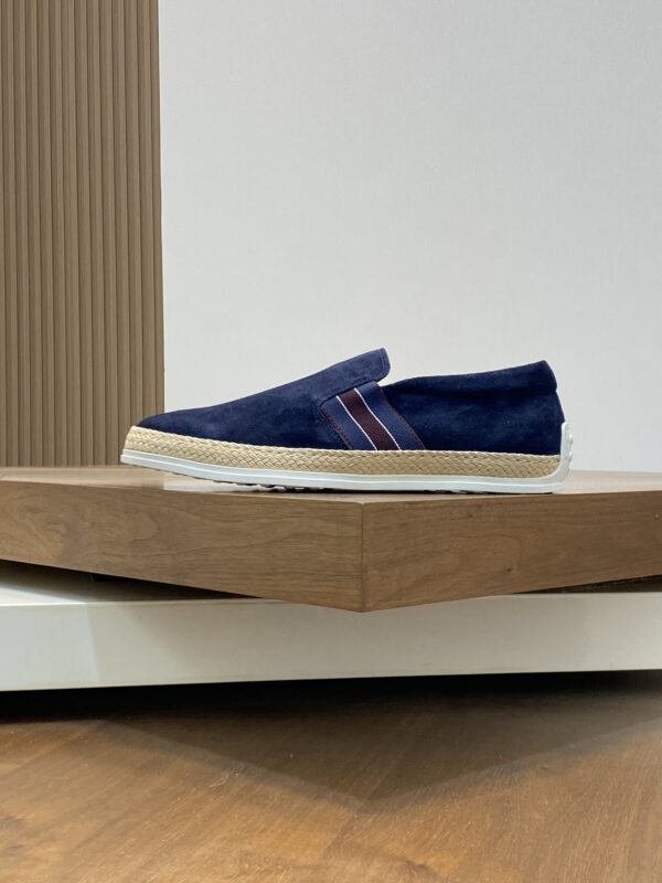 Tod's New Men's Suede Leather One Foot Casual Shoes - Image 3