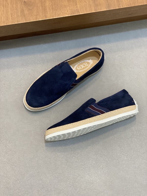 Tod's New Men's Suede Leather One Foot Casual Shoes - Image 5