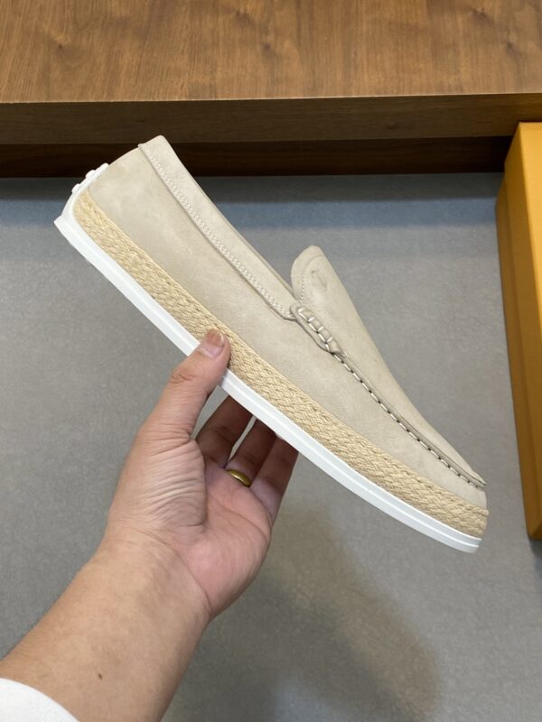 Tod's New Men's Suede Leather And Grain Calf Leather Loafers - Image 4