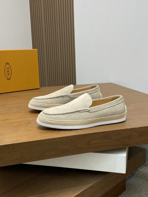 Tod's New Men's Suede Leather And Grain Calf Leather Loafers