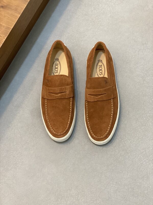 Tod's High Quality Men's Suede Cowhide Leather Casual Loafers - Image 2