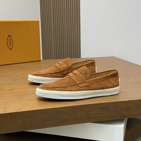 Tod's High Quality Men's Suede Cowhide Leather Casual Loafers
