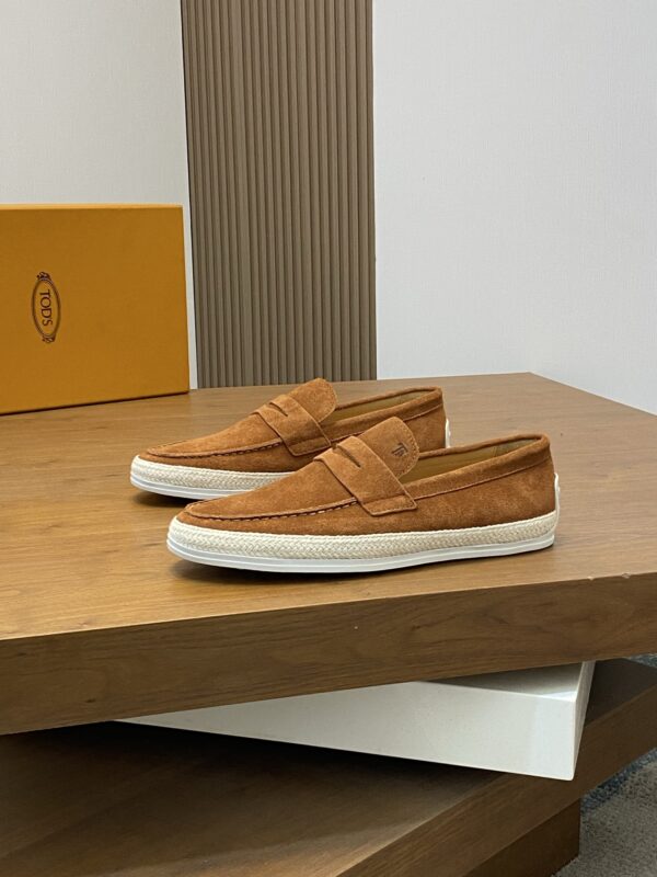 Tod's High Quality Men's Suede Cowhide Leather Casual Loafers