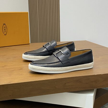 Tod's High Quality Men's Grain Cowhide Leather Casual Loafers
