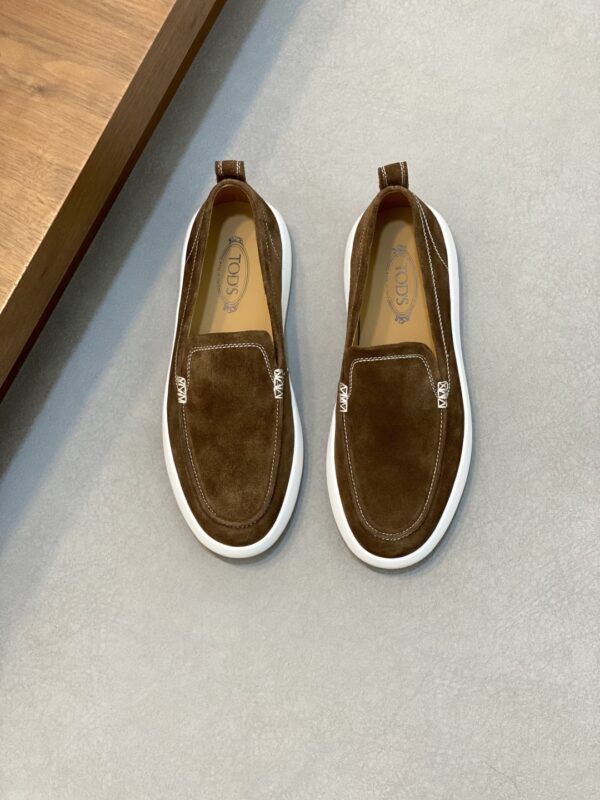 Tod's Suede Cowhide Leather One Foot Casual Sports Shoes - Image 2