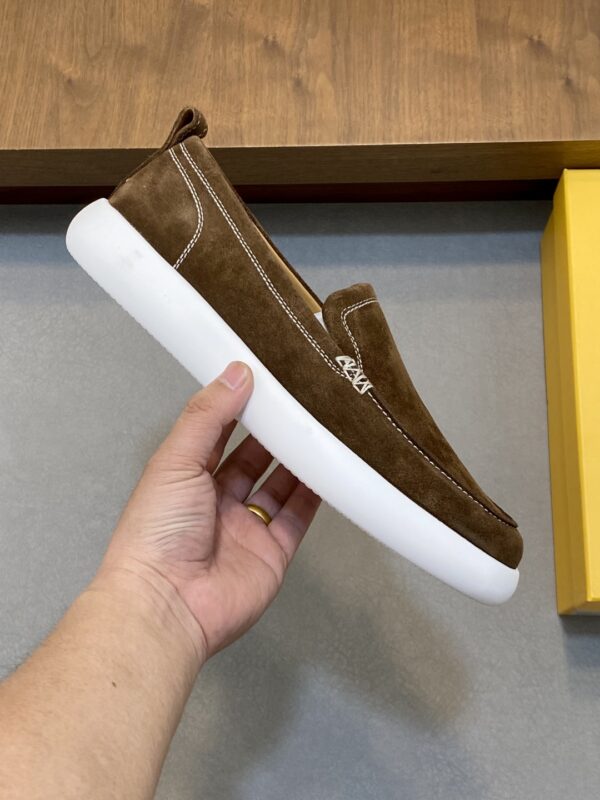 Tod's Suede Cowhide Leather One Foot Casual Sports Shoes - Image 4