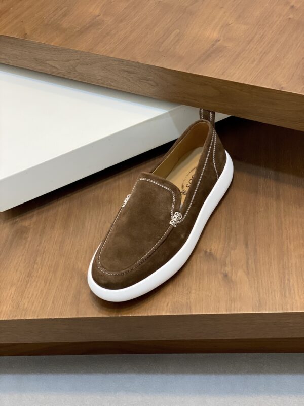 Tod's Suede Cowhide Leather One Foot Casual Sports Shoes - Image 6