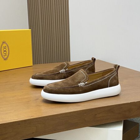 Tod's Suede Cowhide Leather One Foot Casual Sports Shoes
