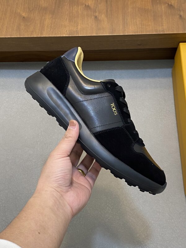 Tod's Silk Cowhide Leather Splicing Casual Sports Shoes - Image 4