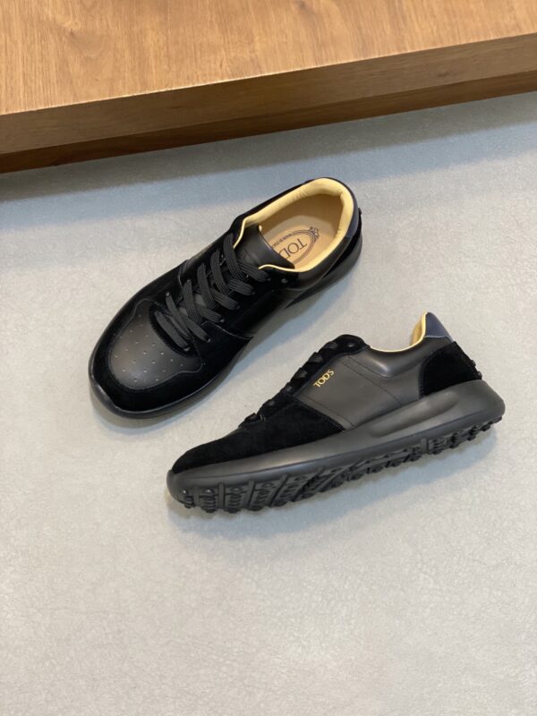 Tod's Silk Cowhide Leather Splicing Casual Sports Shoes - Image 5