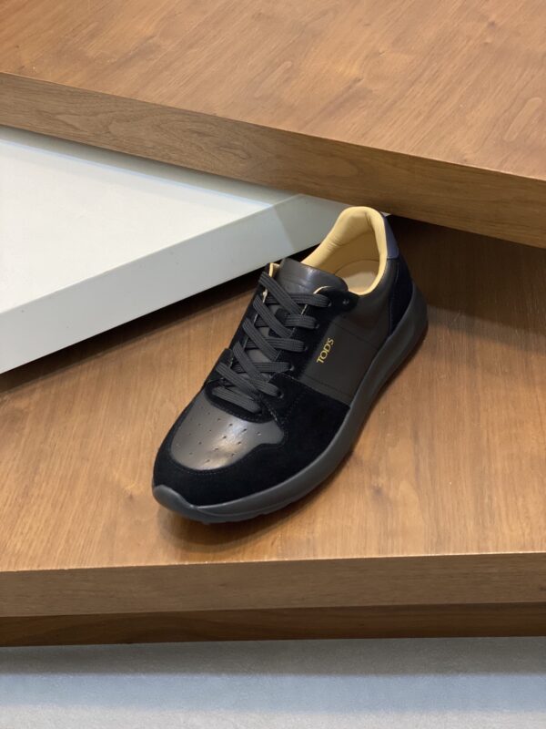 Tod's Silk Cowhide Leather Splicing Casual Sports Shoes - Image 6