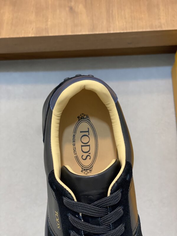 Tod's Silk Cowhide Leather Splicing Casual Sports Shoes - Image 7