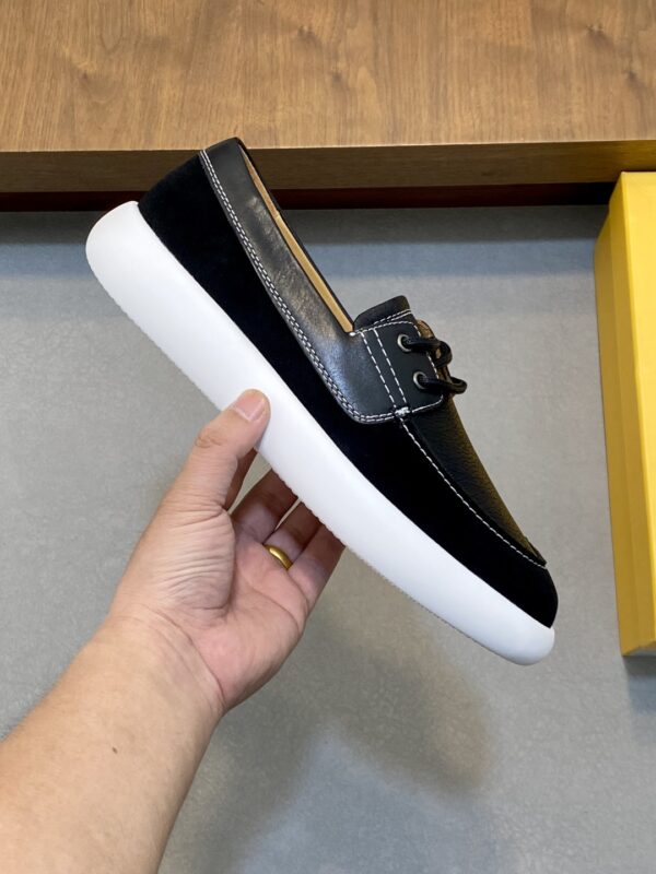 Tod's Men's Suede Leather And Cowhide Leather One Foot Casual Sports Shoes - Image 4