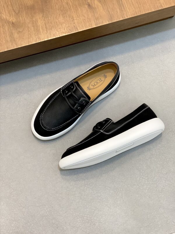 Tod's Men's Suede Leather And Cowhide Leather One Foot Casual Sports Shoes - Image 5
