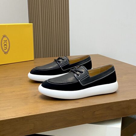 Tod's Men's Suede Leather And Cowhide Leather One Foot Casual Sports Shoes