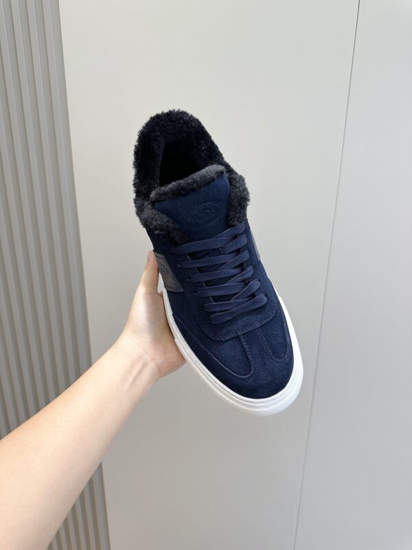 Tod's Suede Leather Wool Lining Casual Sports Shoes - Image 4