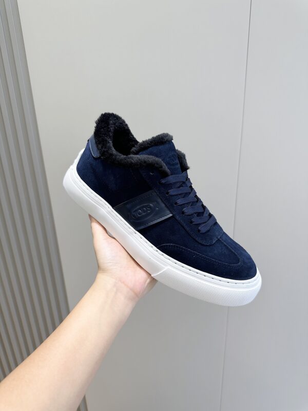 Tod's Suede Leather Wool Lining Casual Sports Shoes - Image 5
