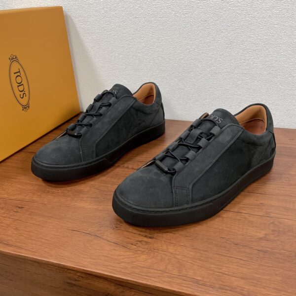 Tod's Calf Leather And Velvet Cowhide Sports Shoes - Image 2