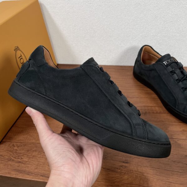 Tod's Calf Leather And Velvet Cowhide Sports Shoes - Image 4
