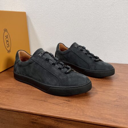 Tod's Calf Leather And Velvet Cowhide Sports Shoes
