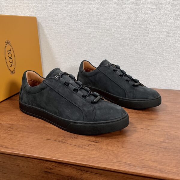 Tod's Calf Leather And Velvet Cowhide Sports Shoes