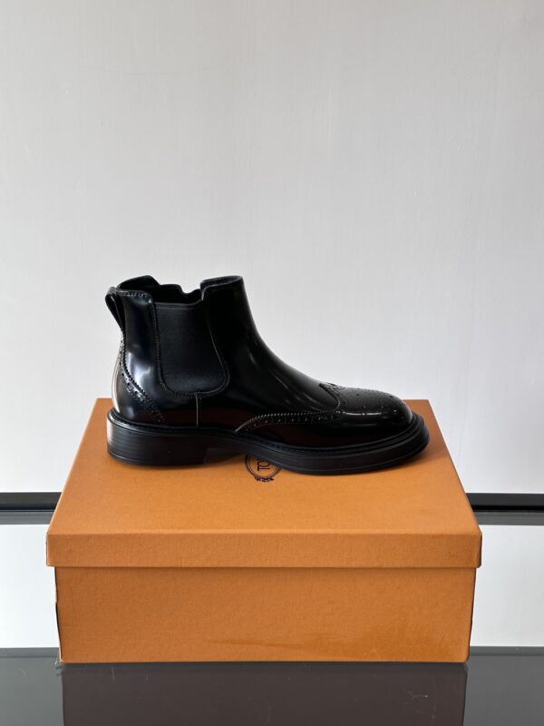 Tod's New Autumn And Winter Calf Leather Men's Boots - Image 6