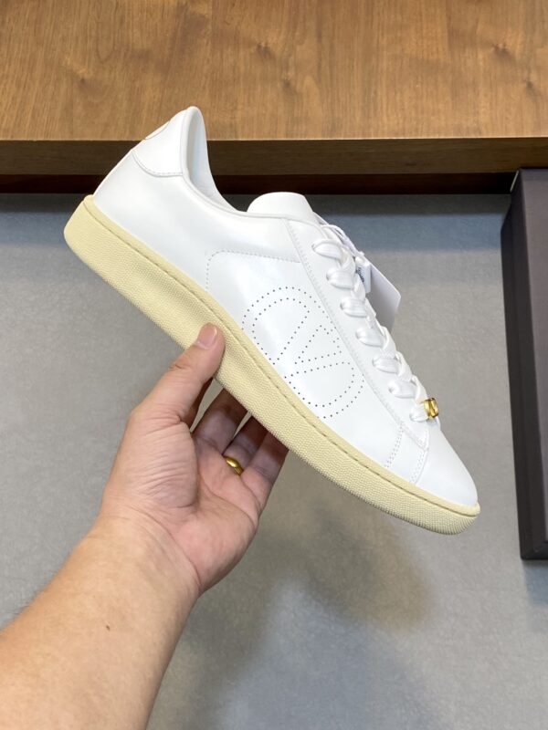 Valentino Men's Nappa Calf Leather Casual Sports Shoes - Image 4