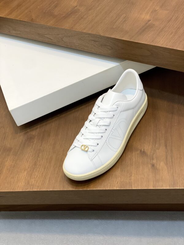 Valentino Men's Nappa Calf Leather Casual Sports Shoes - Image 6
