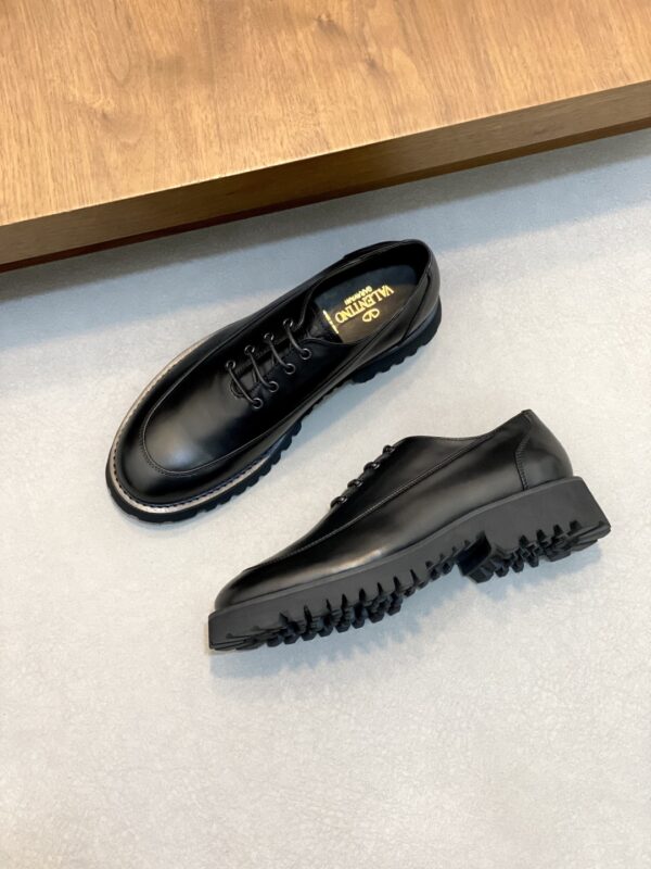 Valentino High Quality Cowhide Leather Casual Formal Shoes - Image 5