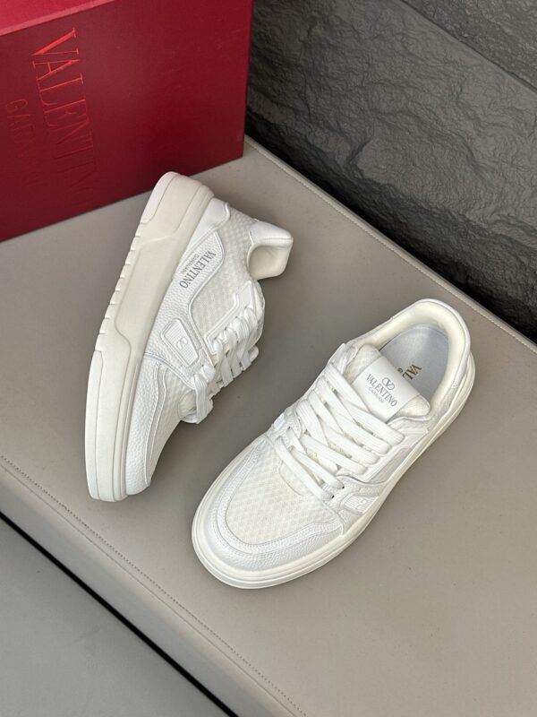 Valentino New Calf Leather Thick Soled Casual Sport Shoes - Image 3