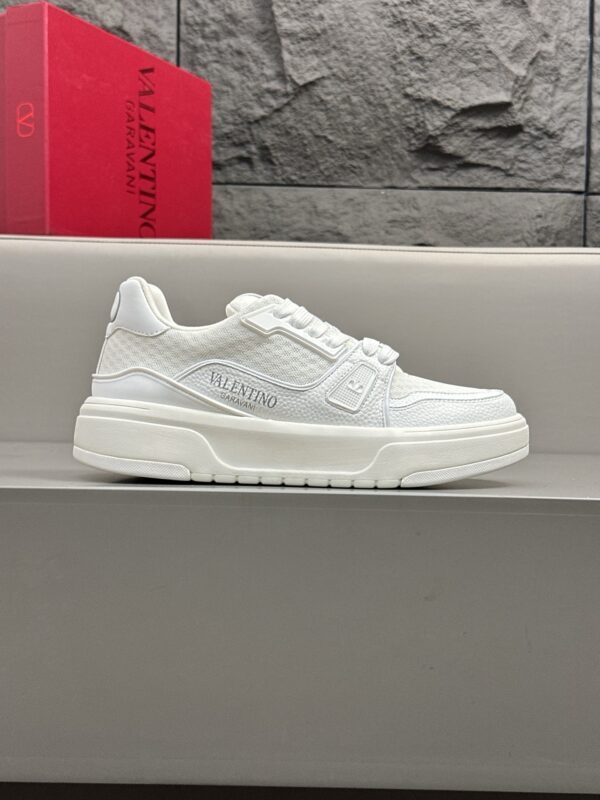 Valentino New Calf Leather Thick Soled Casual Sport Shoes - Image 4