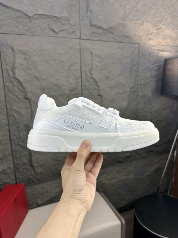 Valentino New Calf Leather Thick Soled Casual Sport Shoes - Image 5