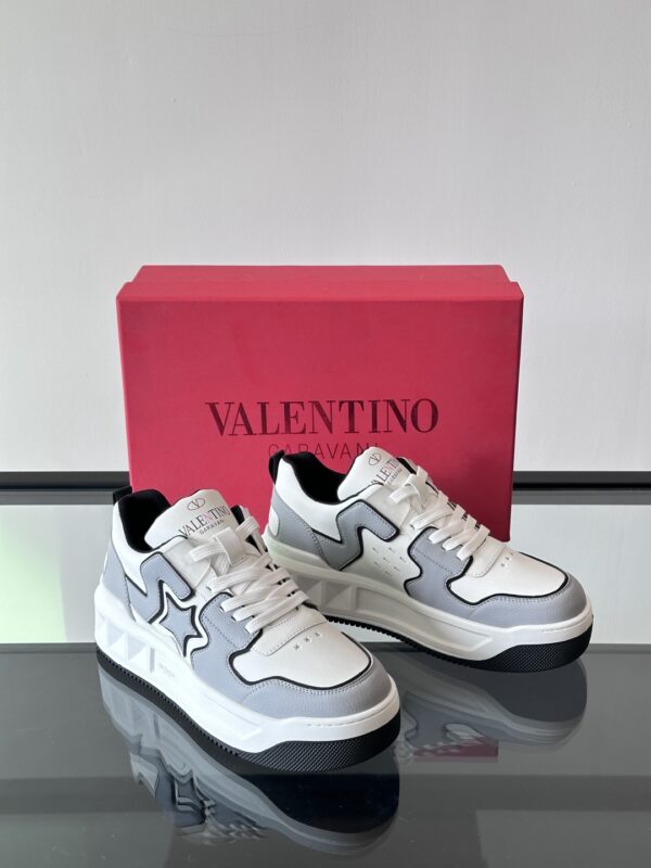 Valentino Freedom New Thick Soled Calf Leather Sneakers