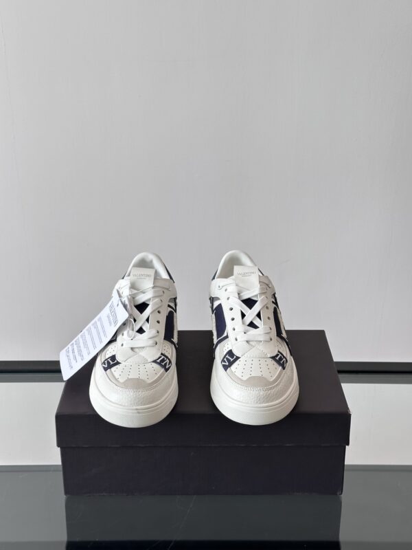 Valentino High Quality Cowhide Leather Classic Casual Sports Shoes - Image 3