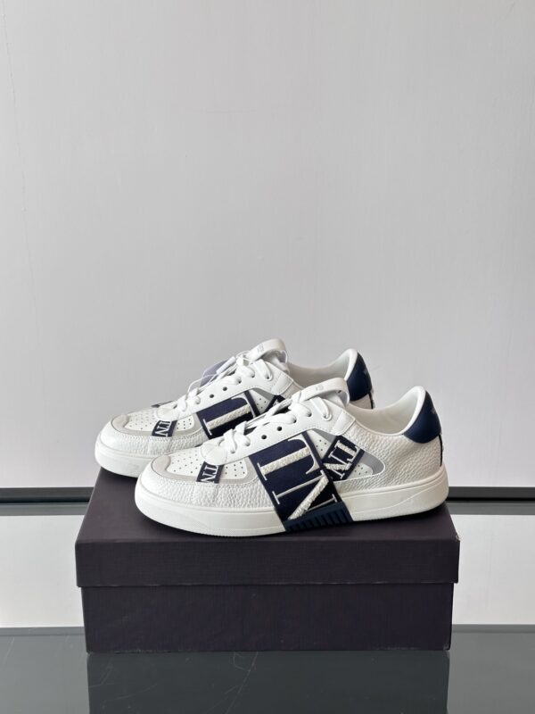Valentino High Quality Cowhide Leather Classic Casual Sports Shoes - Image 4