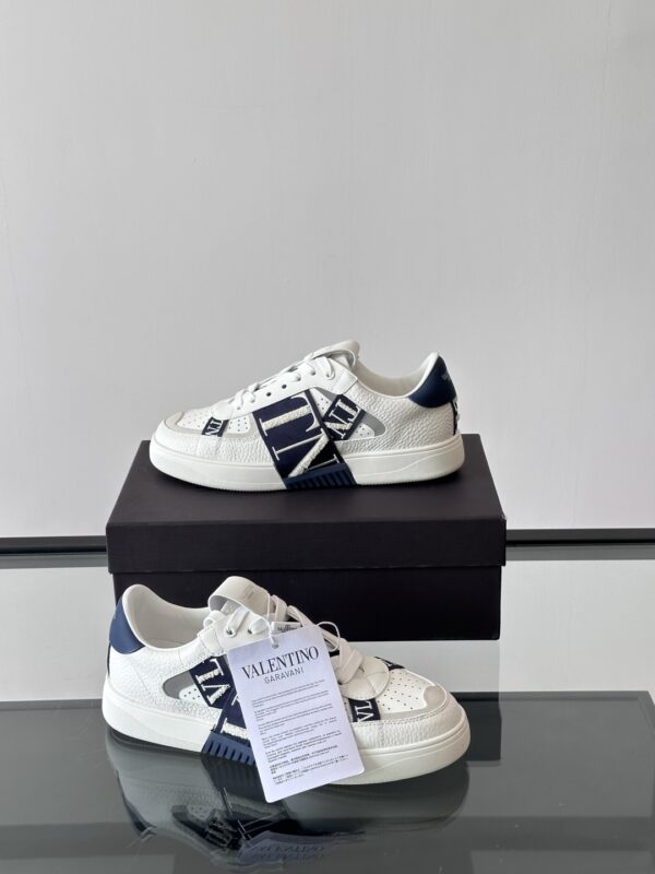 Valentino High Quality Cowhide Leather Classic Casual Sports Shoes - Image 5