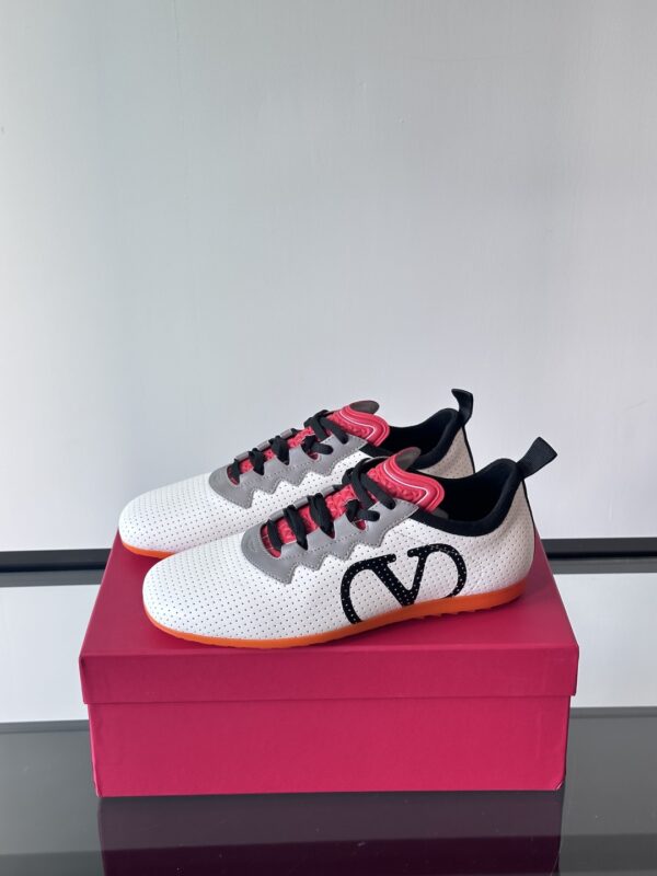 Valentino Chromathon Series Couple's Lambskin Casual Sports Shoes - Image 4