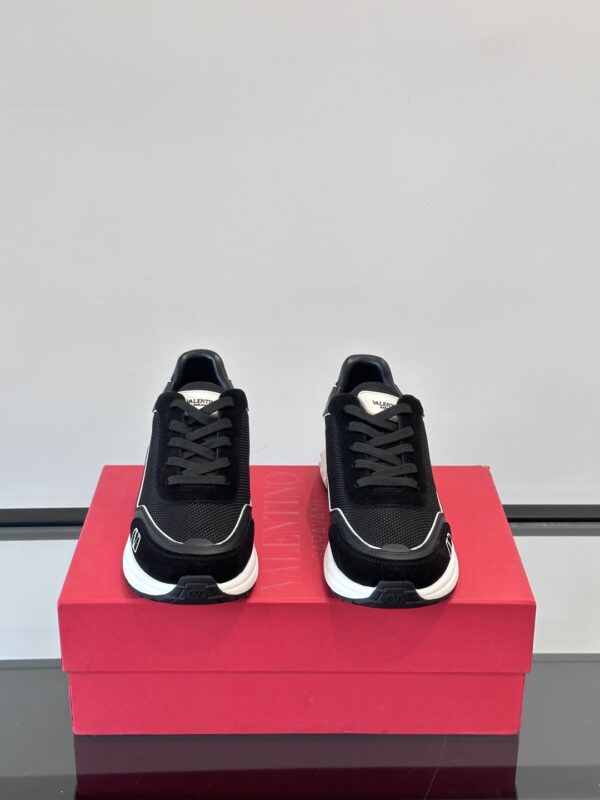 Valentino Good Quality Men's Calf Leather Casual Sports Shoes - Image 3
