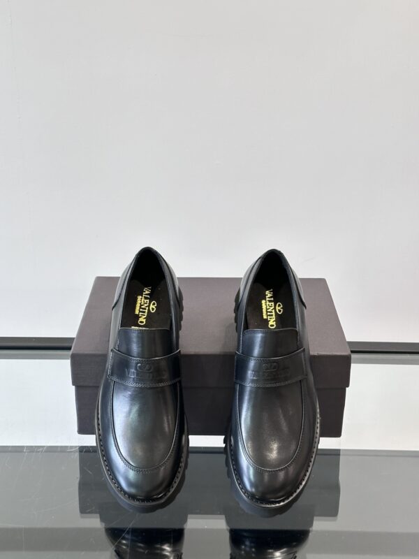 Valentino Men's High Quality Cowhide Leather Loafers - Image 7