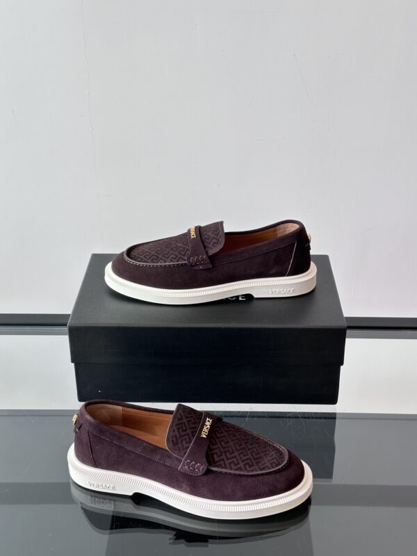 Versace Fashionable Suede Cowhide Leather Casual Sports Men's Shoes - Image 5