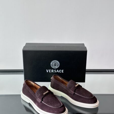Versace Fashionable Suede Cowhide Leather Casual Sports Men's Shoes