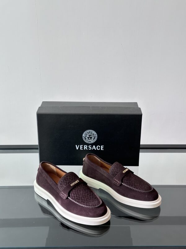 Versace Fashionable Suede Cowhide Leather Casual Sports Men's Shoes
