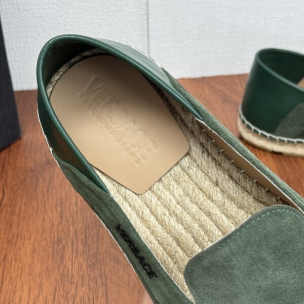 Versace Men's Embroidered Grass Woven Fishing Shoes - Image 6