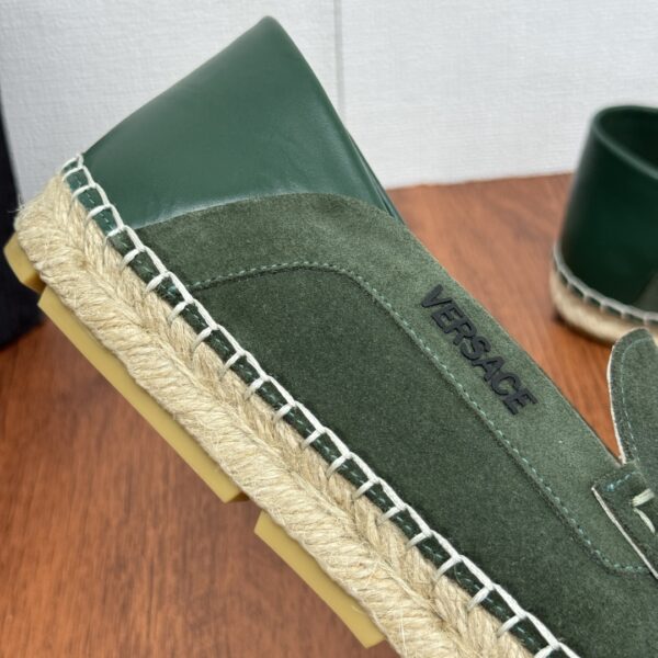 Versace Men's Embroidered Grass Woven Fishing Shoes - Image 7