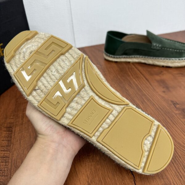 Versace Men's Embroidered Grass Woven Fishing Shoes - Image 9