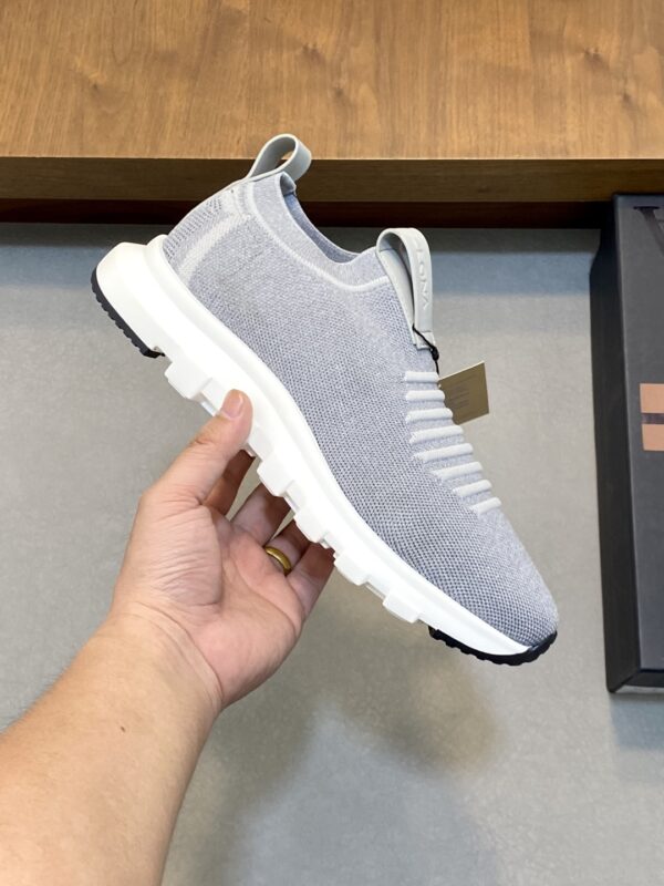 Zegna Techmerino ™  Piuma Flyknit Casual Sports Shoes - Image 4