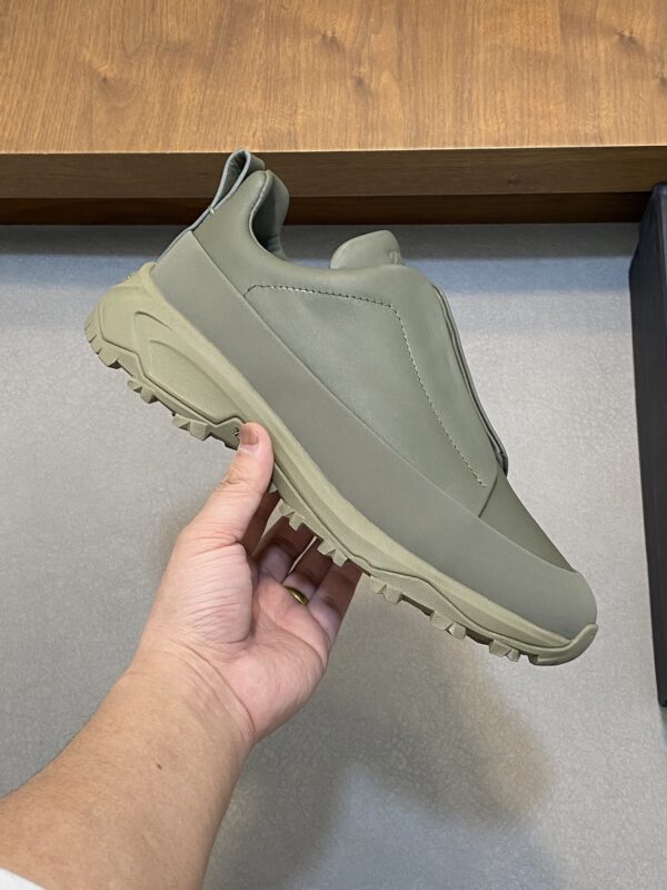 Zegna Triple Stitch ™ Monte Suede Cowhide Leather Casual Sports Shoes - Image 4