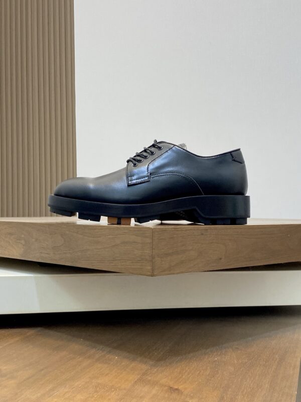Zegna High End Men's Cowhide Leather Casual Formal Shoes - Image 3
