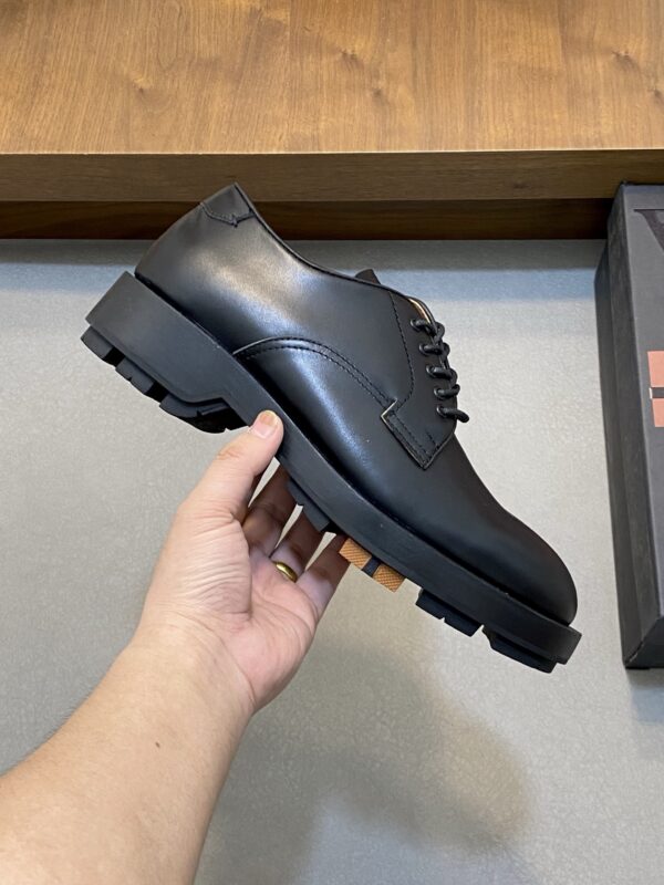Zegna High End Men's Cowhide Leather Casual Formal Shoes - Image 4